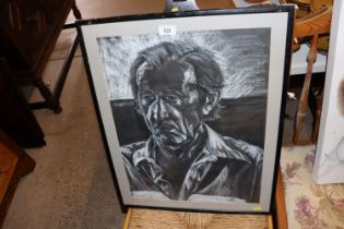 A chalk drawing portrait "Georgie 90" by Roy Clark