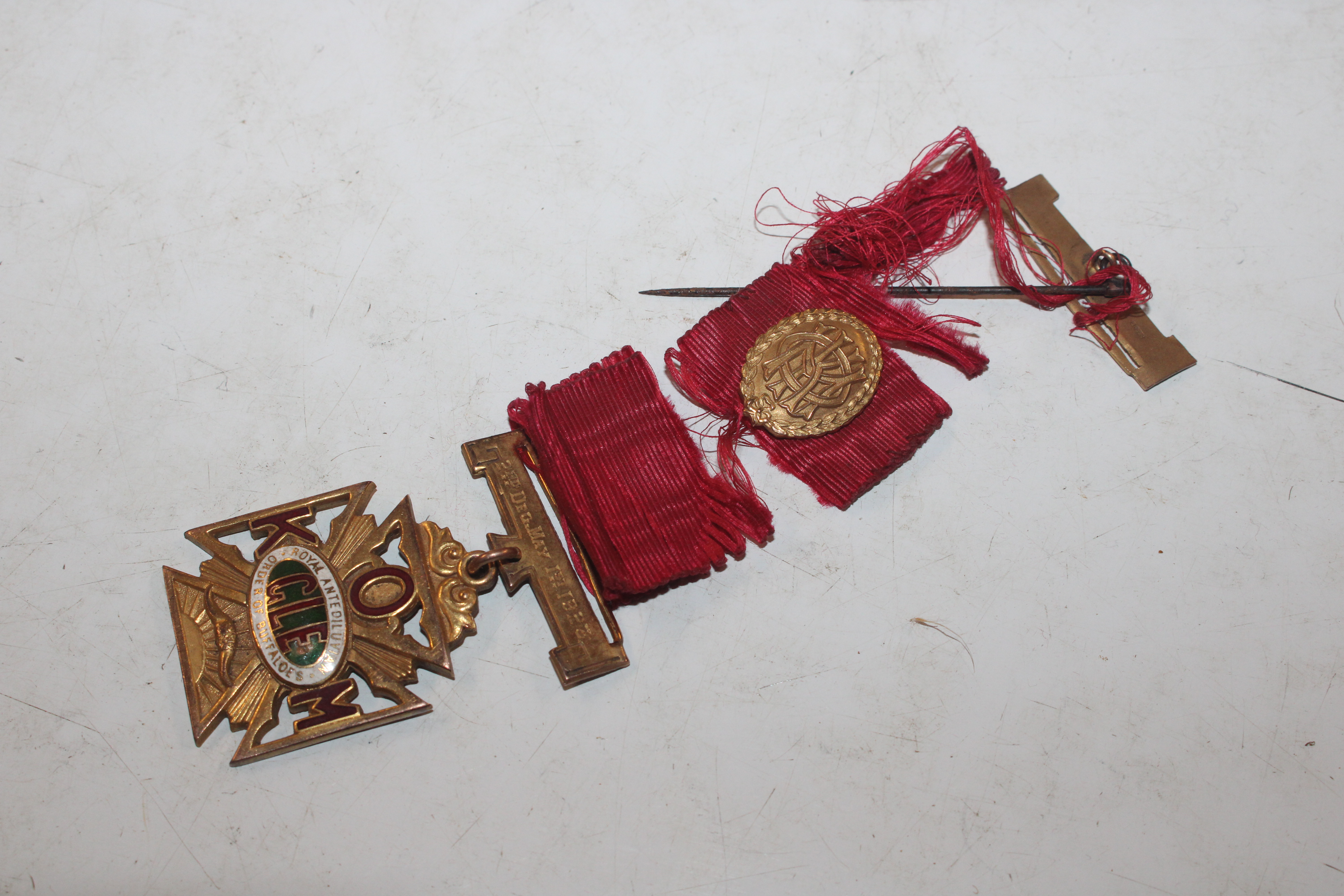 A silver gilt and enamel decorated Masonic medal; - Image 8 of 16