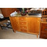 A mid-20th Century continental walnut sideboard