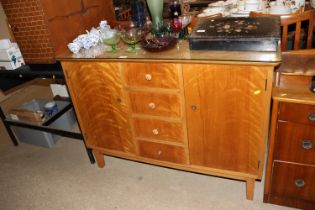 A mid-20th Century continental walnut sideboard