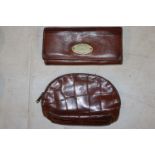 Two brown leather Mulberry purses