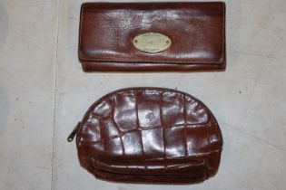 Two brown leather Mulberry purses