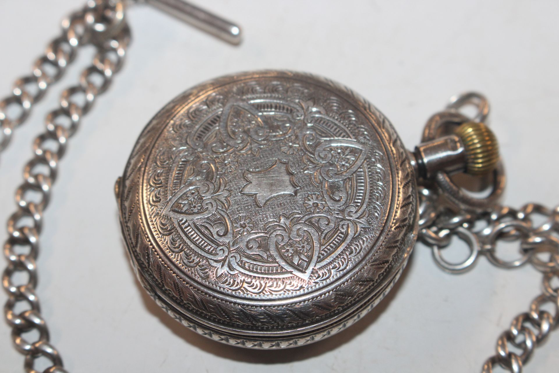 A Waterbury watch Co. silver cased pocket watch an - Image 4 of 6