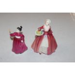 A Royal Doulton figurine "Vanity" HN2475; and anot