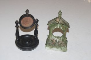 Two pocket watch holders