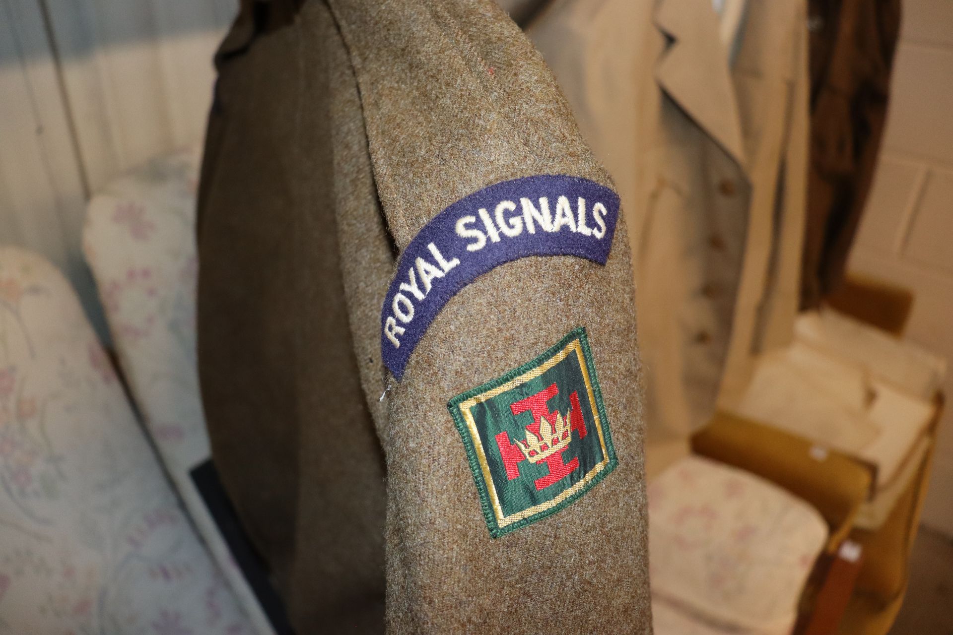 A battle dress blouse and trousers, Royal Signals - Image 2 of 4