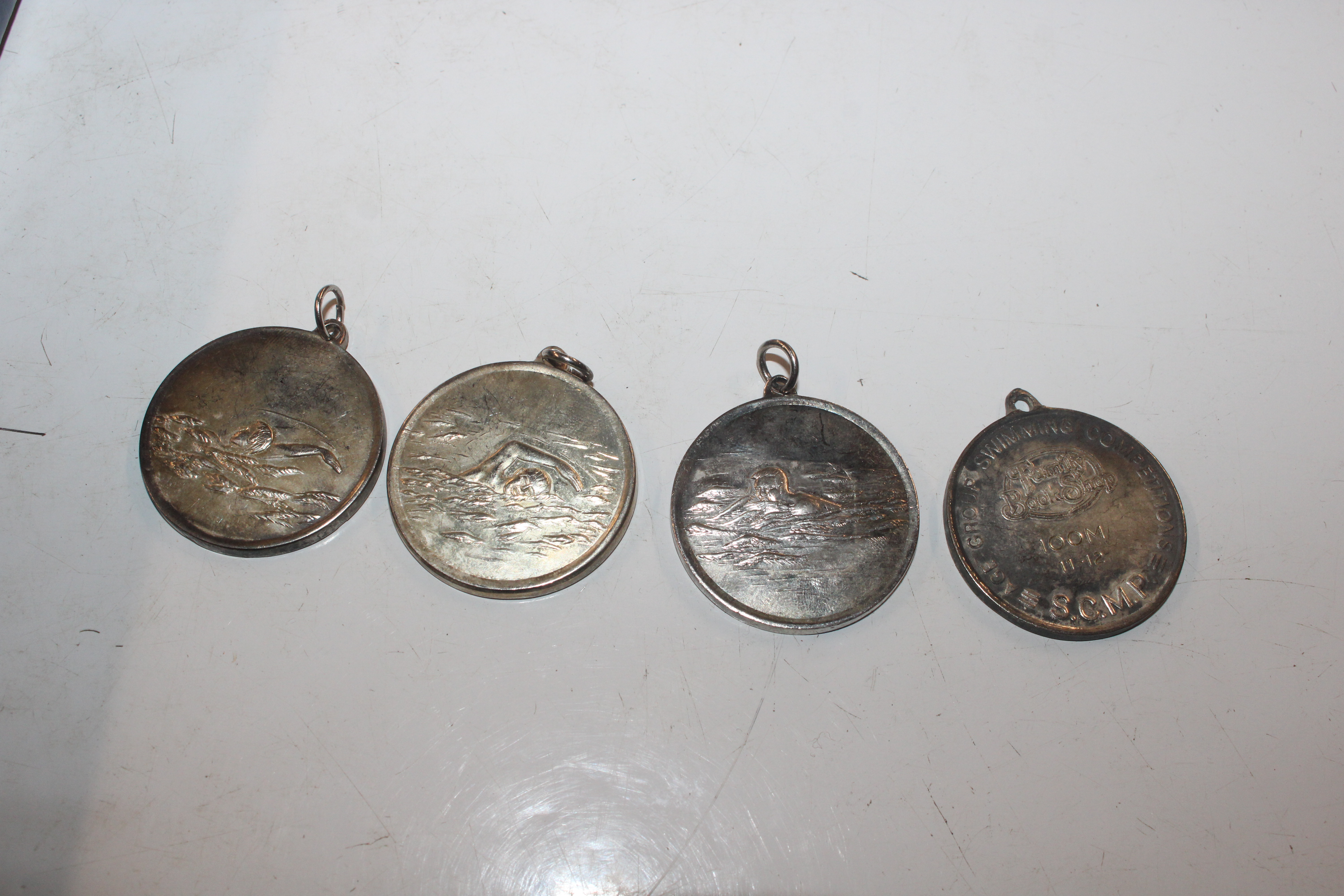 A tray of swimming related medals - Image 3 of 7