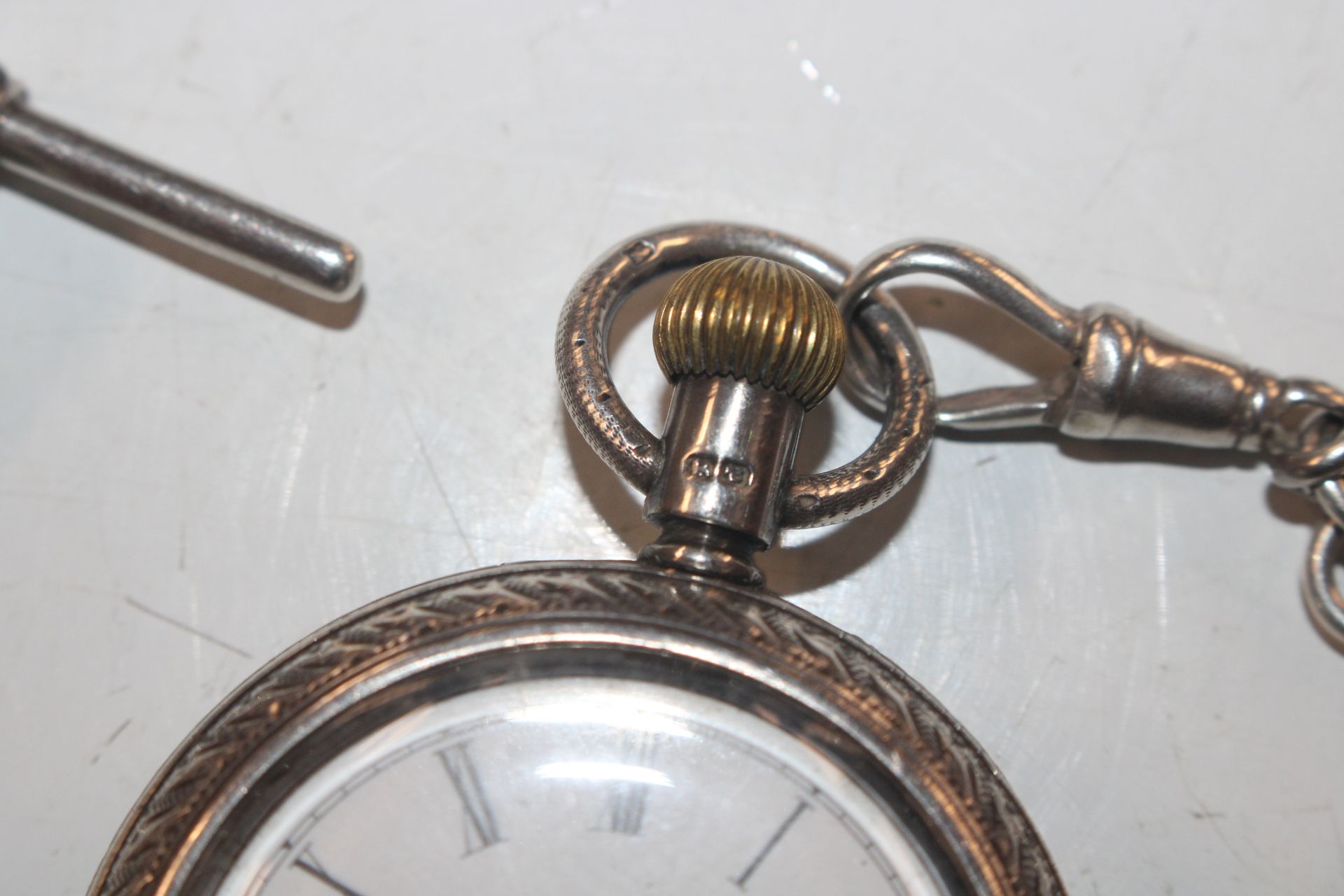 A Waterbury watch Co. silver cased pocket watch an - Image 3 of 6