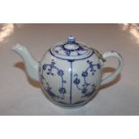 A Meissen blue and white teapot