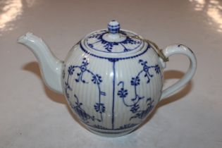 A Meissen blue and white teapot