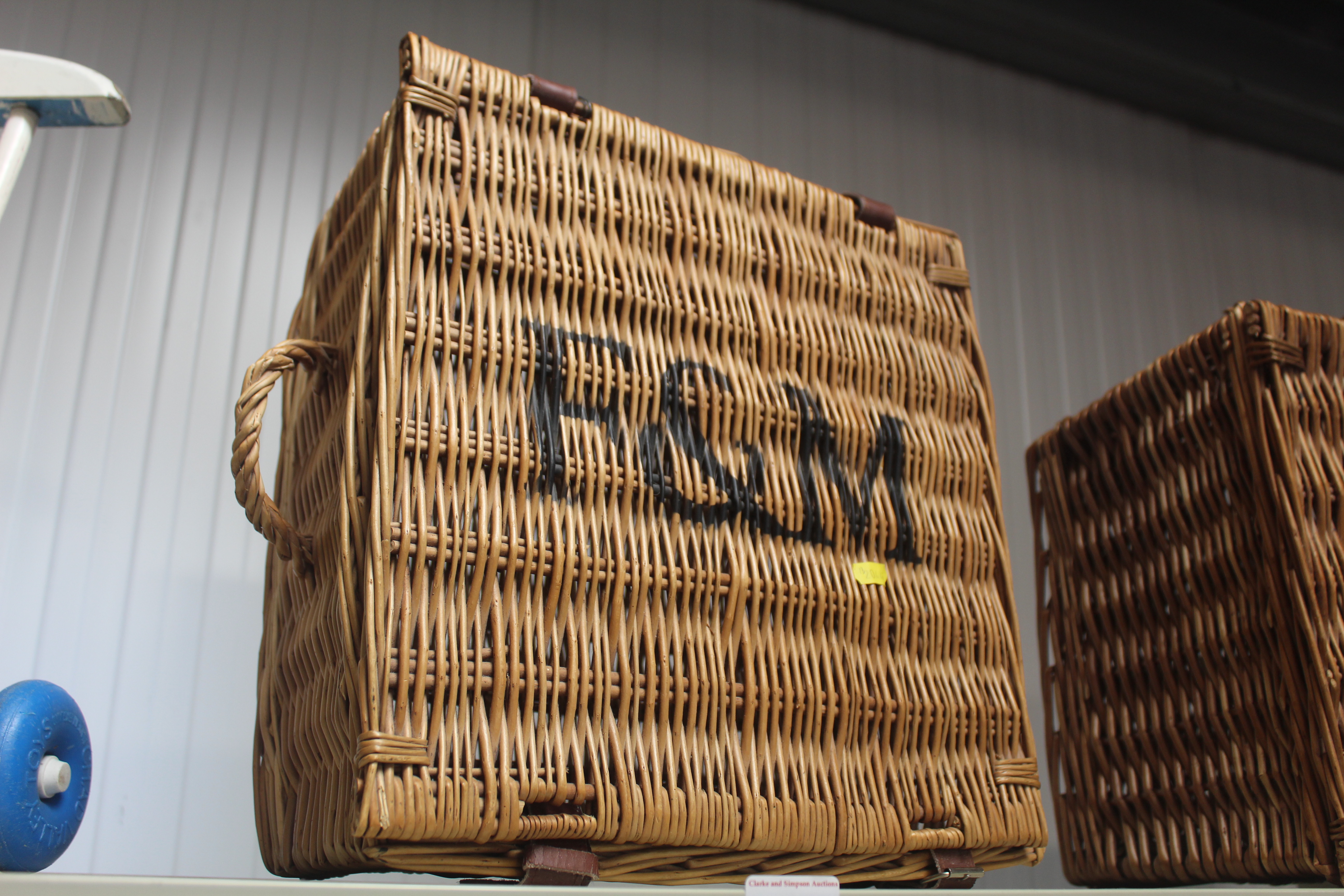 A Fortnum & Mason wicker picnic basket