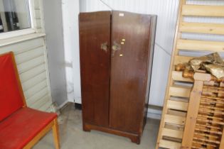 An oak veneer wardrobe