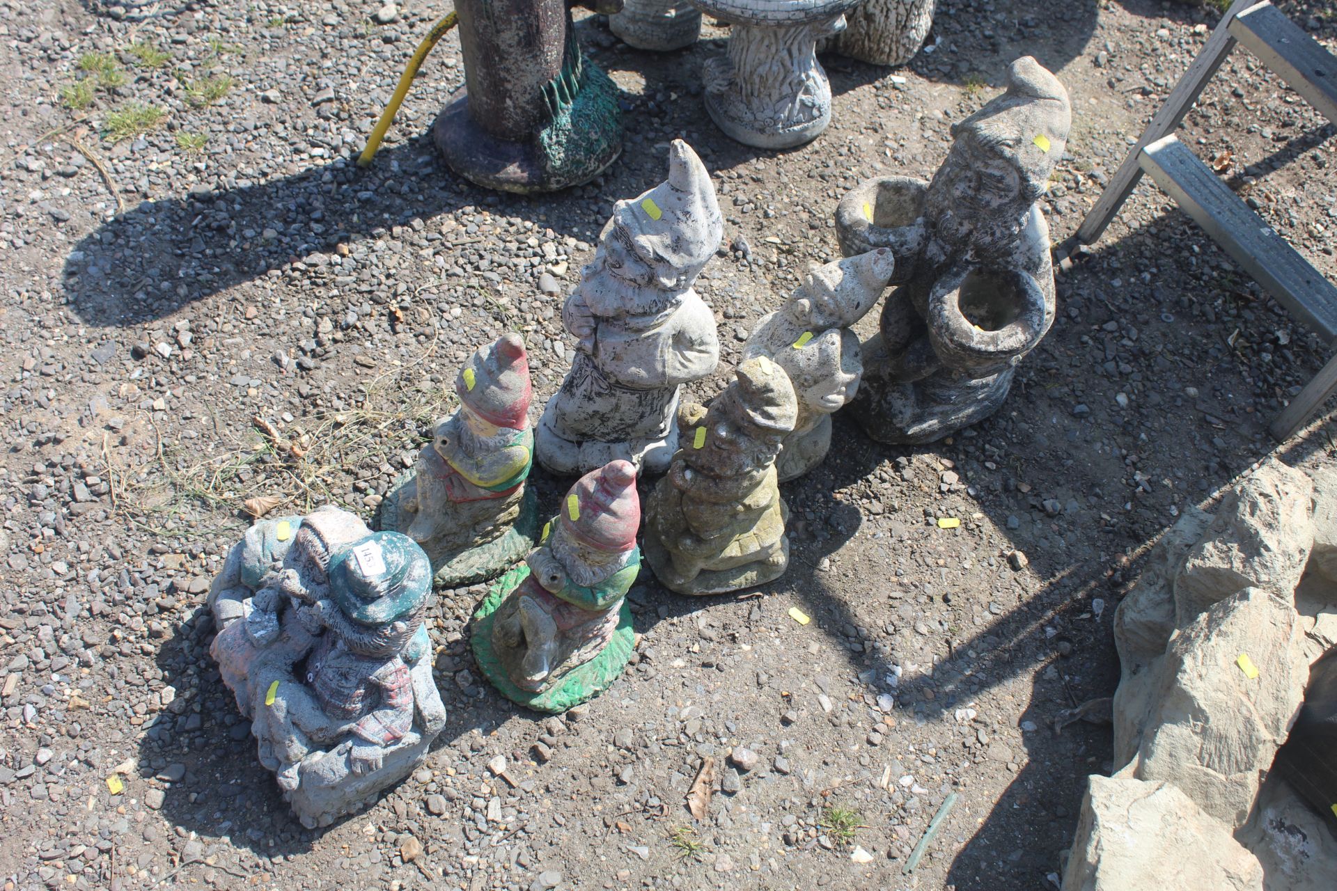A quantity of various garden ornaments in the form