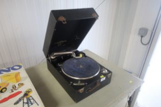 A Columbian windup gramophone