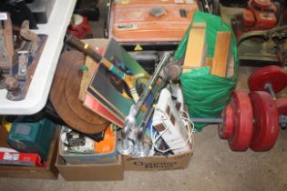 A quantity of miscellaneous items including two ba