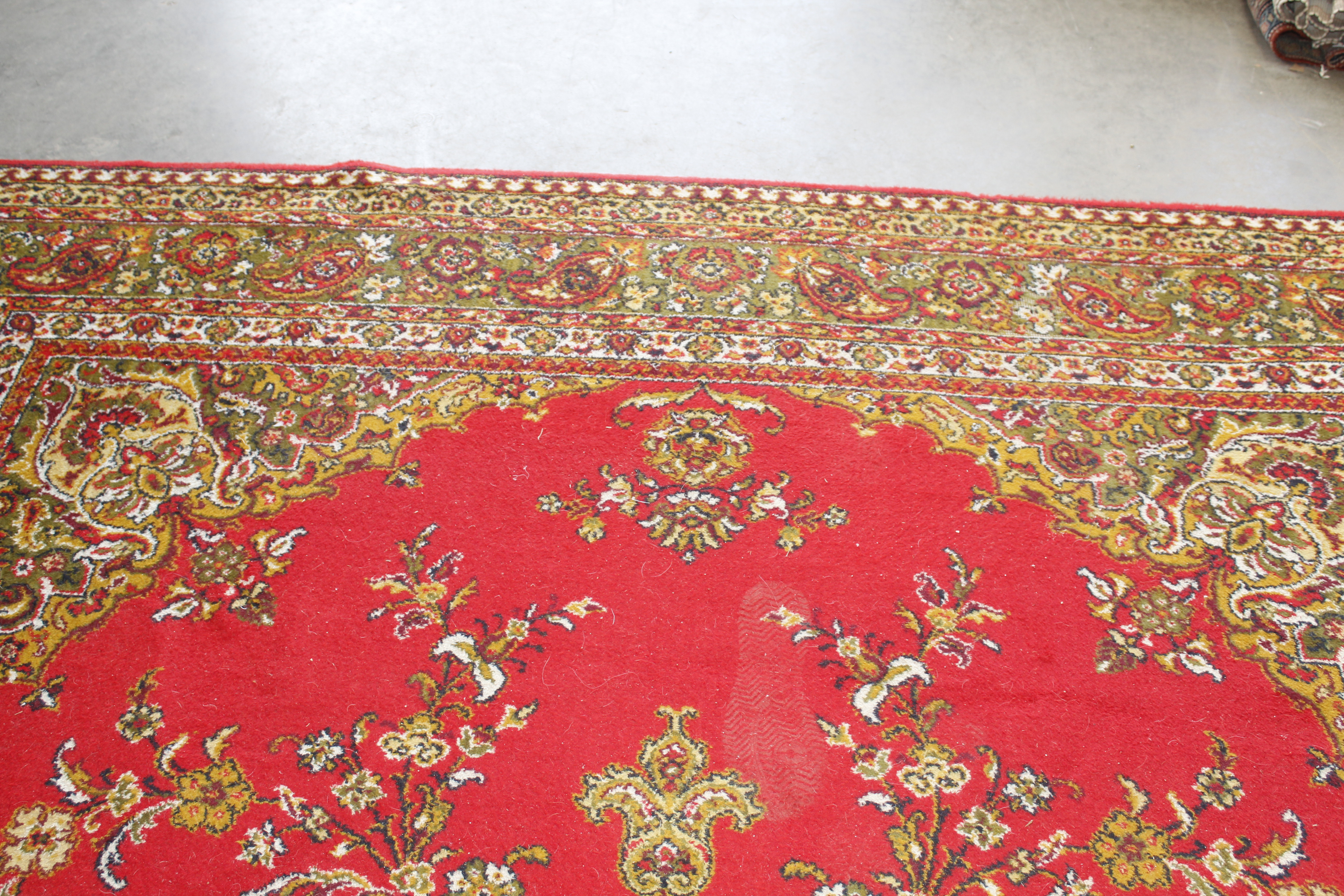 An approx. 12' x 9' red patterned rug AF - Image 8 of 11