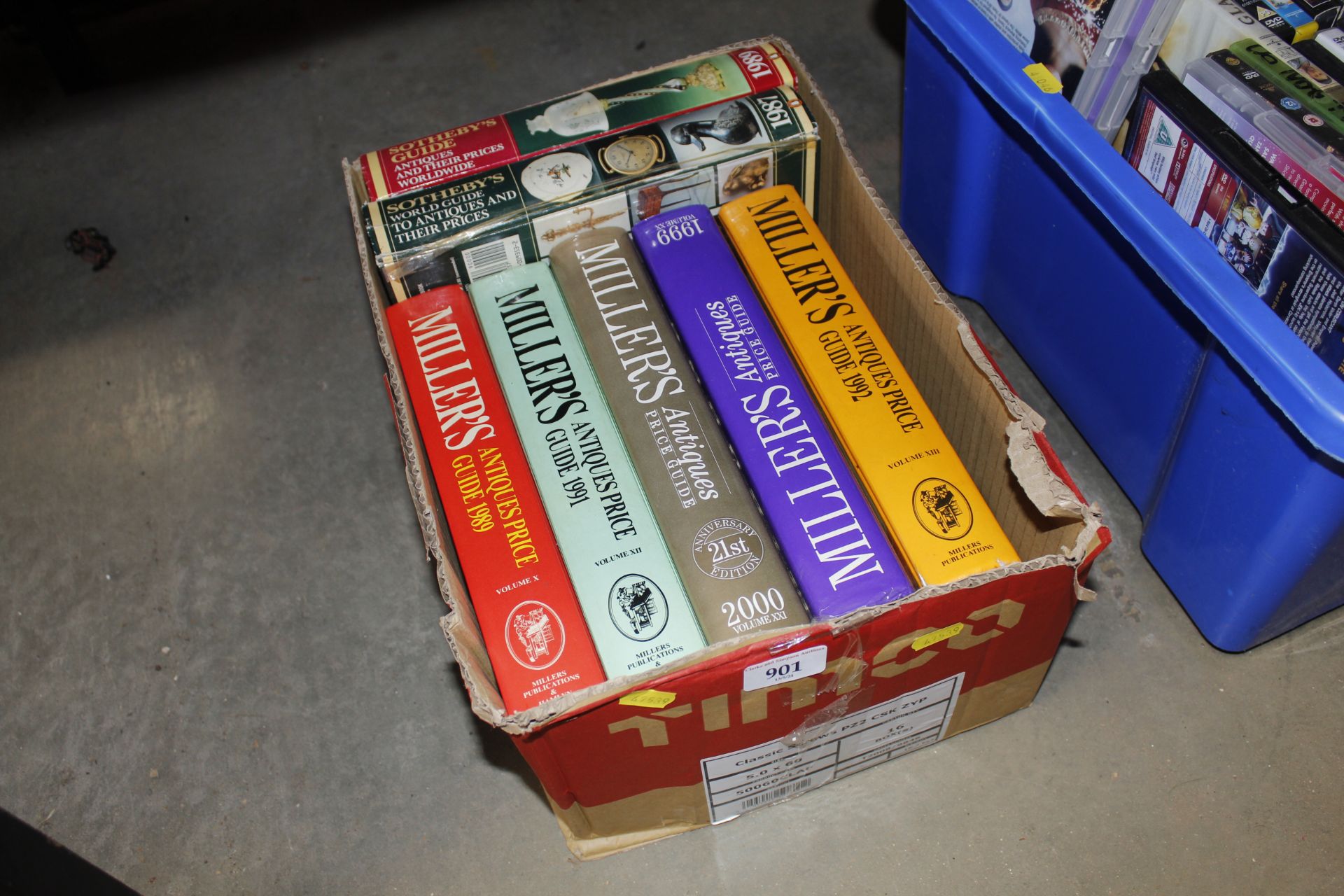 A box of Millers Price Guides