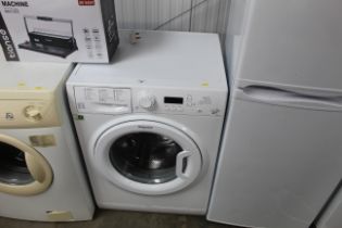 A Hotpoint washing machine