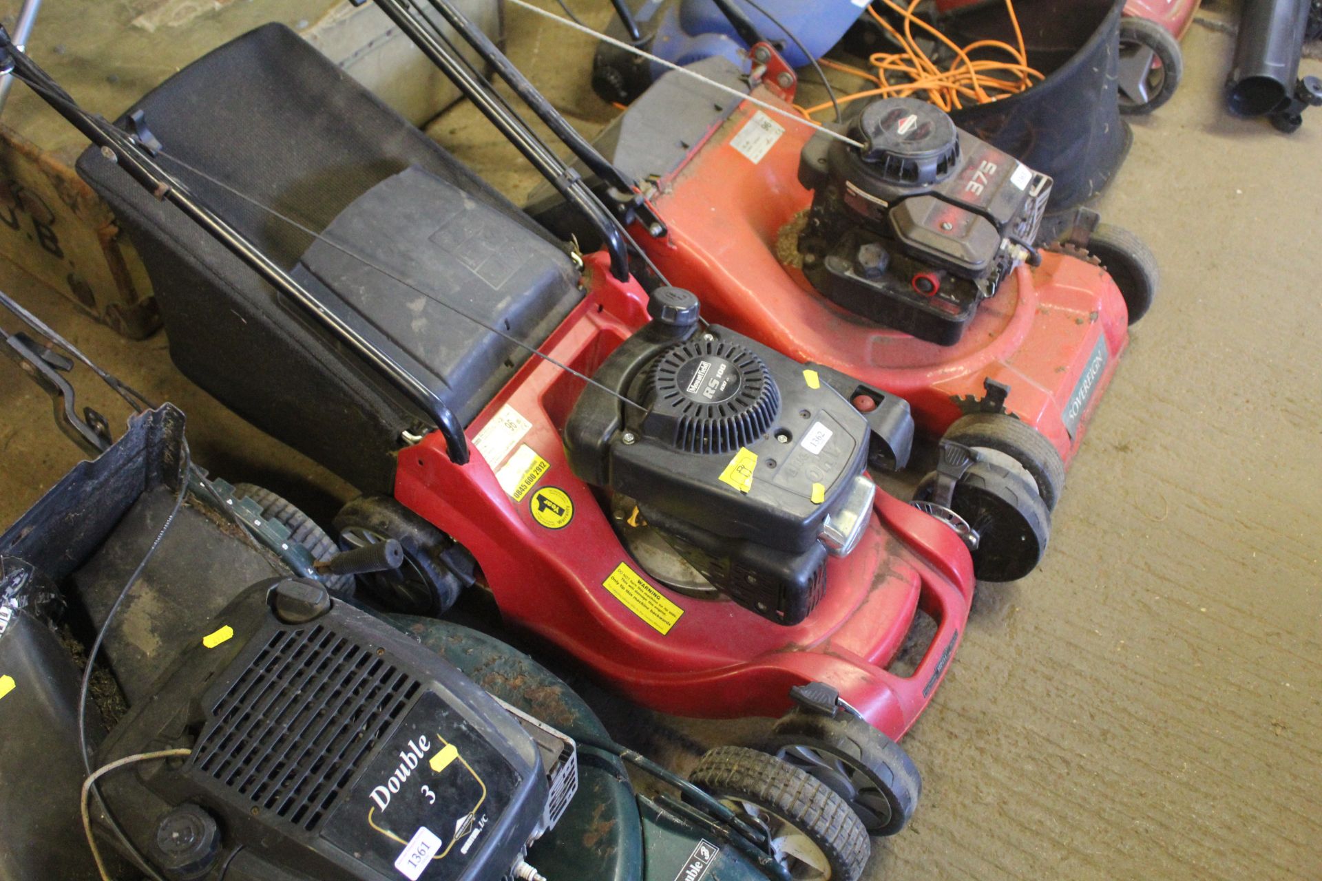 A Mountfield HP 414 rotary garden mower with Mount