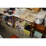 A retro Formica topped kitchen table