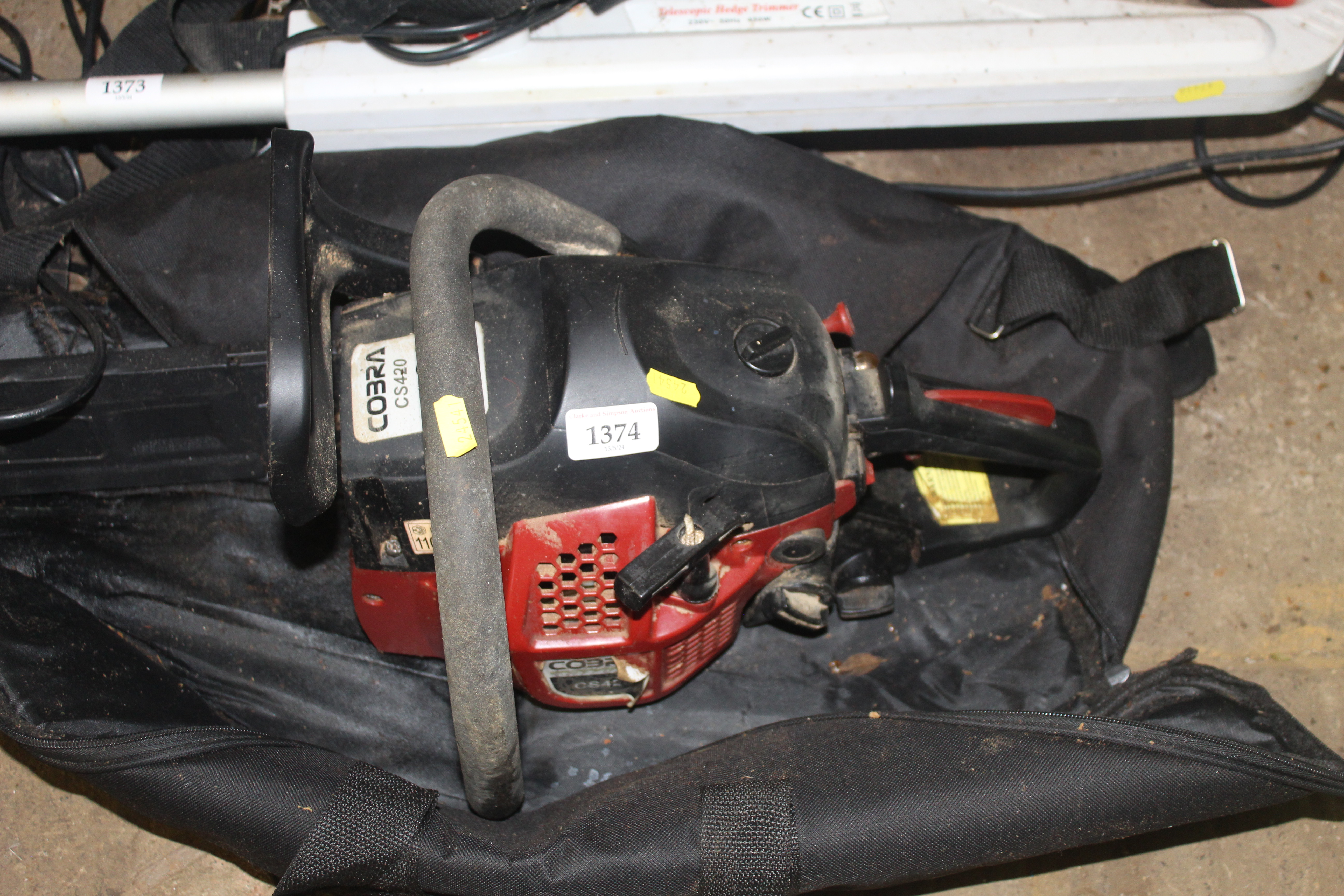 A Cobra CS420 petrol chain saw in carry case - Image 2 of 2