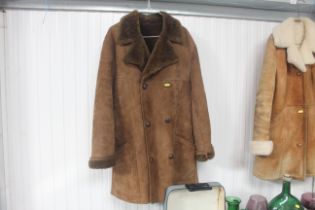 A sheepskin coat