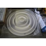 A plaster ceiling rose measuring approx. 25" diame