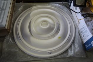 A plaster ceiling rose measuring approx. 25" diame