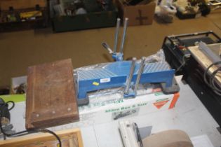 A Homebase mitre box and saw with original box