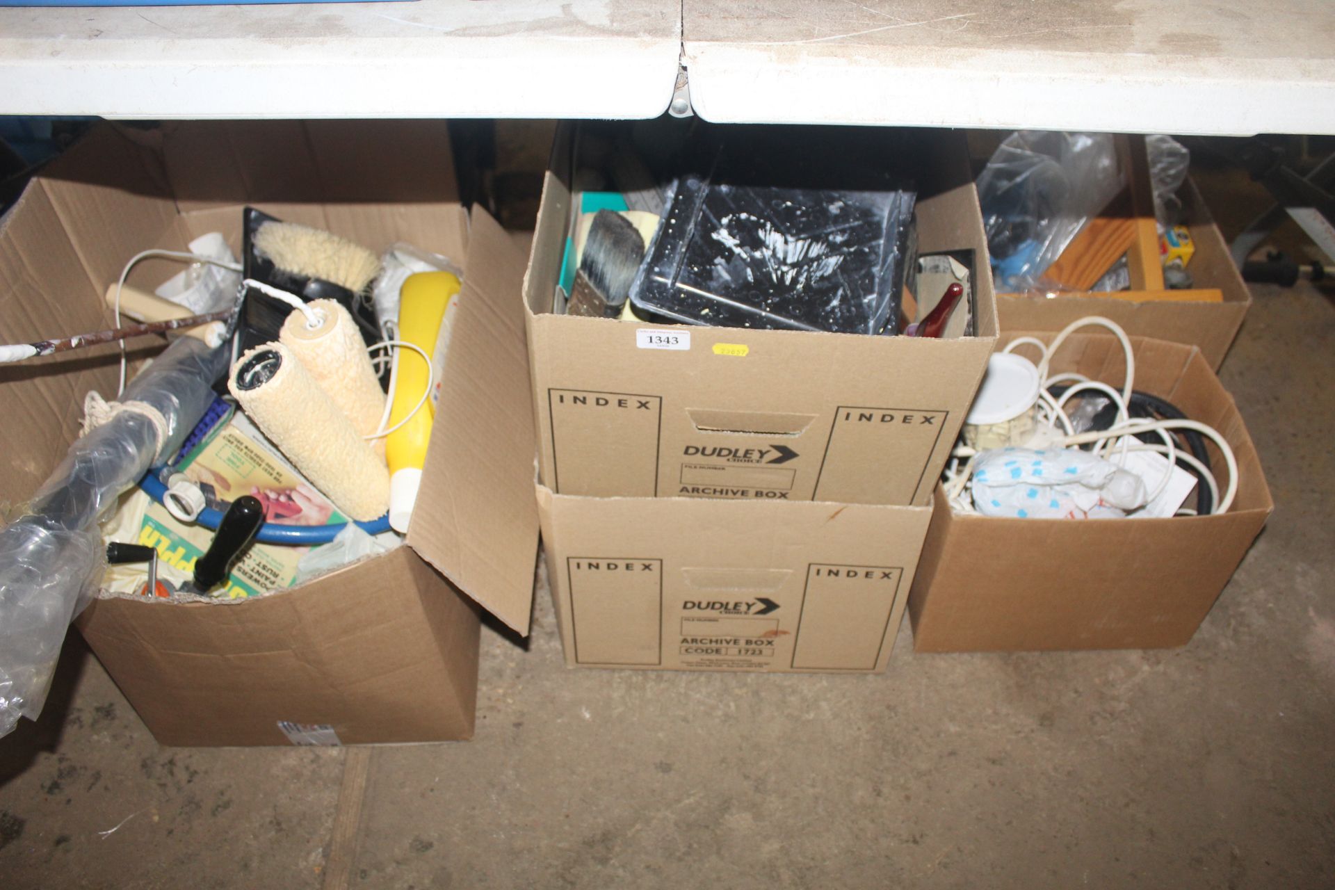 A quantity of miscellaneous items to include paint