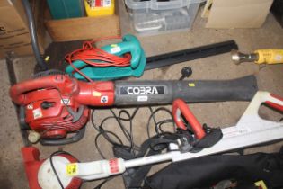 A Cobra petrol leaf blower