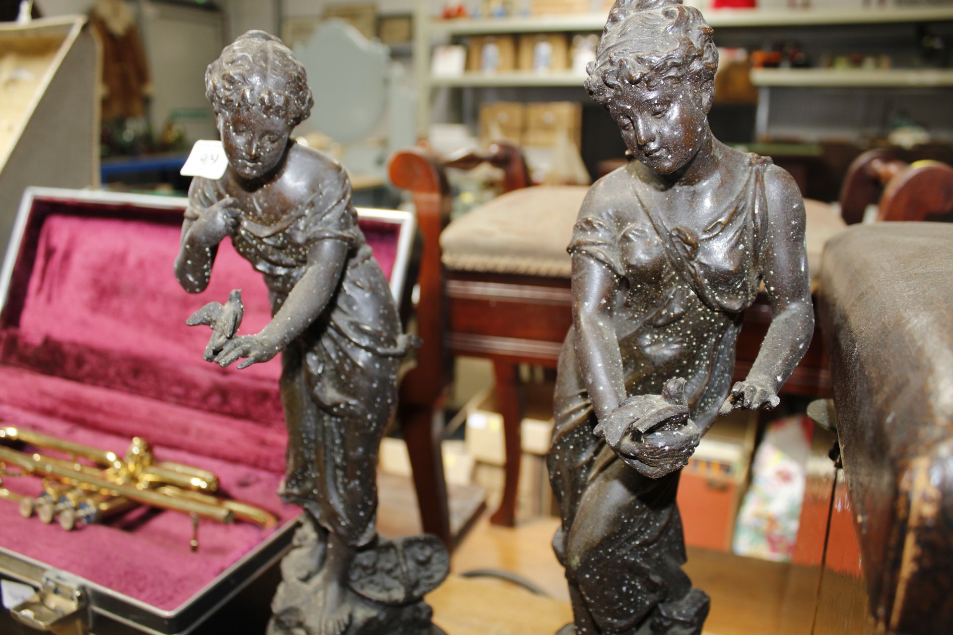 Two Spelter figures - Image 2 of 3