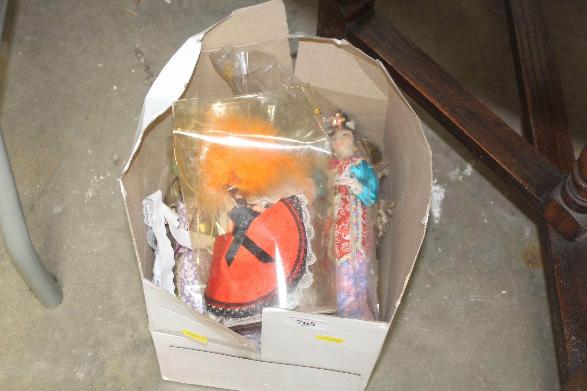 A box of dolls