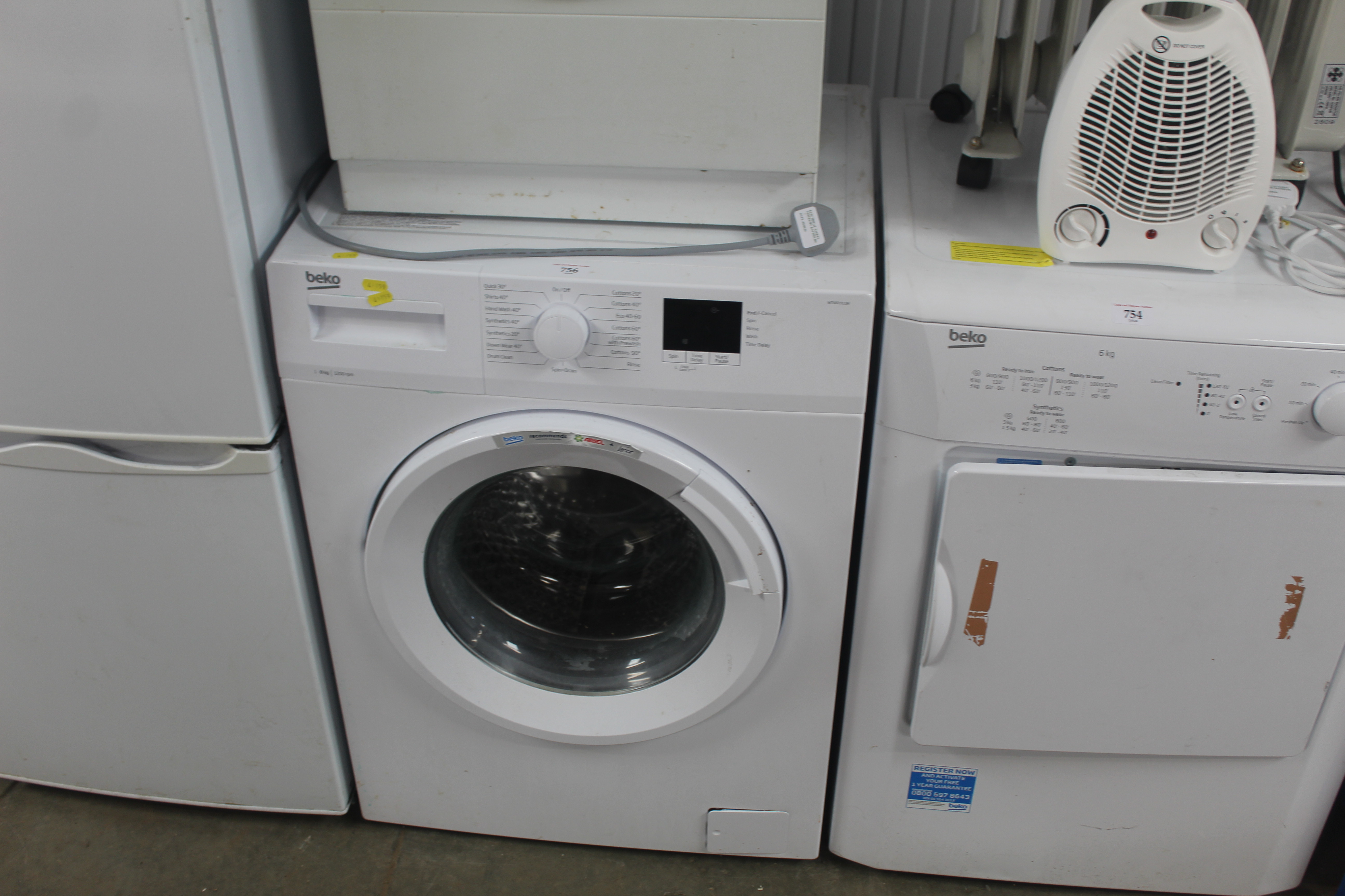 A Beko washing machine