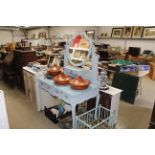 A painted and decorated dressing table