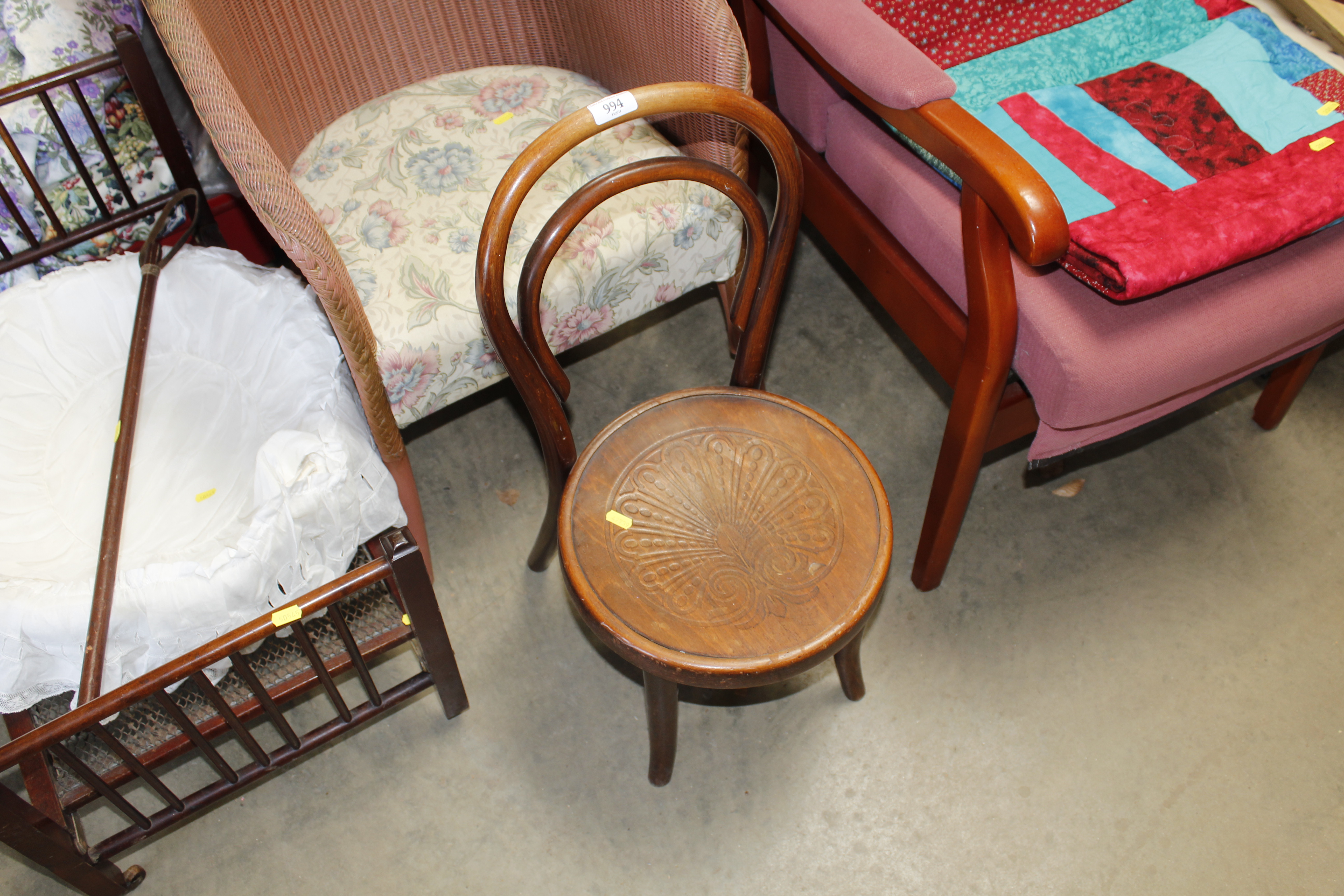 A Thonet style bentwood child's chair