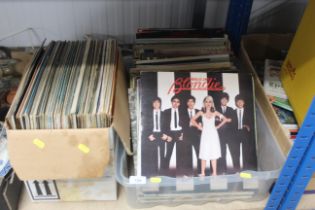 Two boxes of records