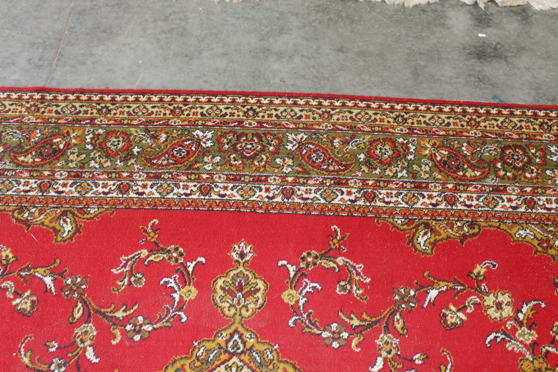 An approx. 12' x 9' red patterned rug AF - Image 10 of 11