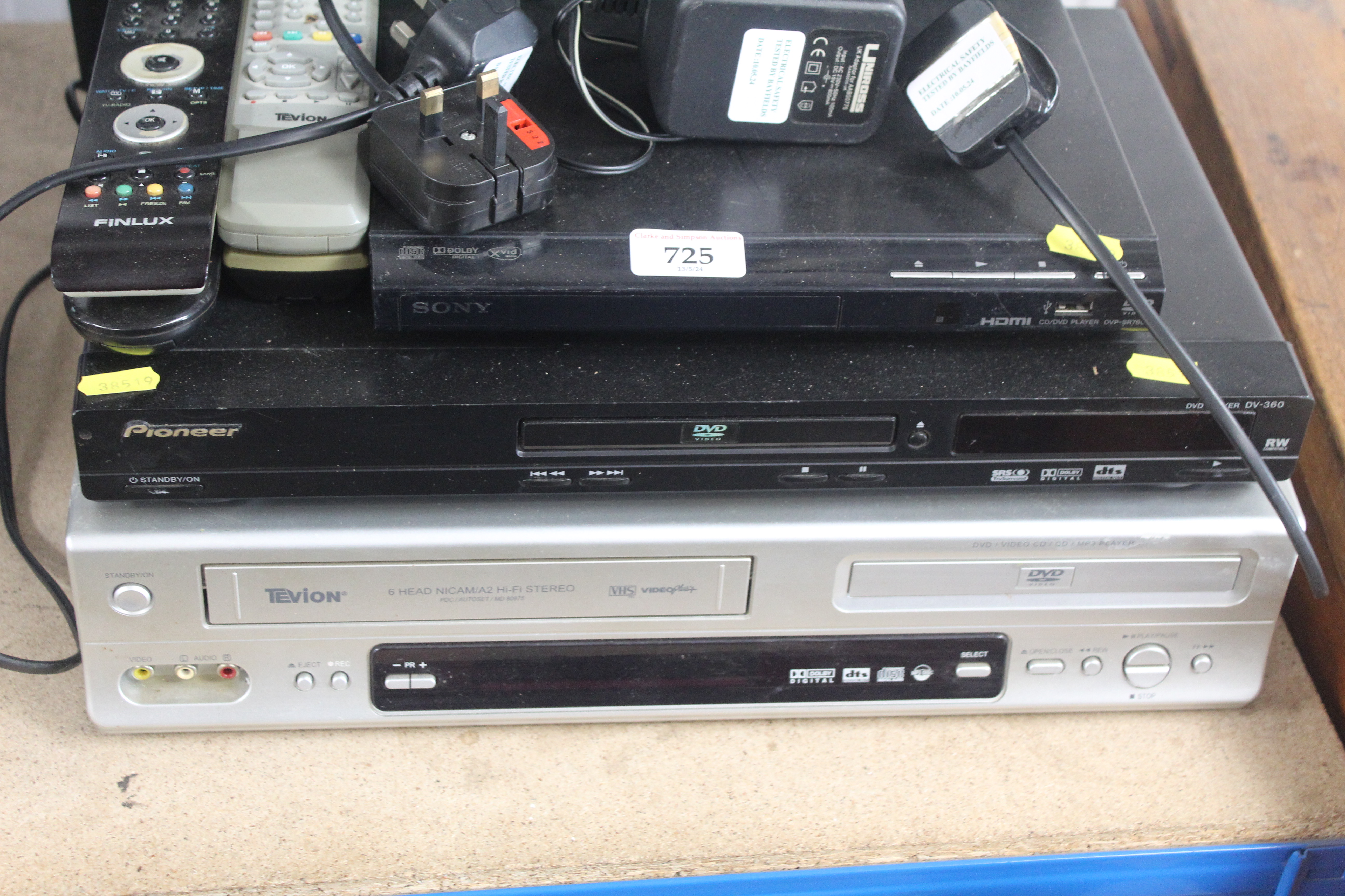 A Tevion television, a Sony DVD player, a Pioneer - Image 2 of 3
