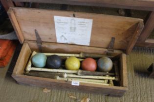 A Davidson croquet hoop set