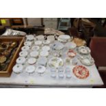A collection of Crown Royal 'Ivy Leaf' pattern tea ware, Queen Anne tea ware and various other tea