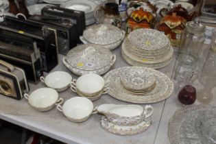 A collection of Royal Doulton floral decorated din