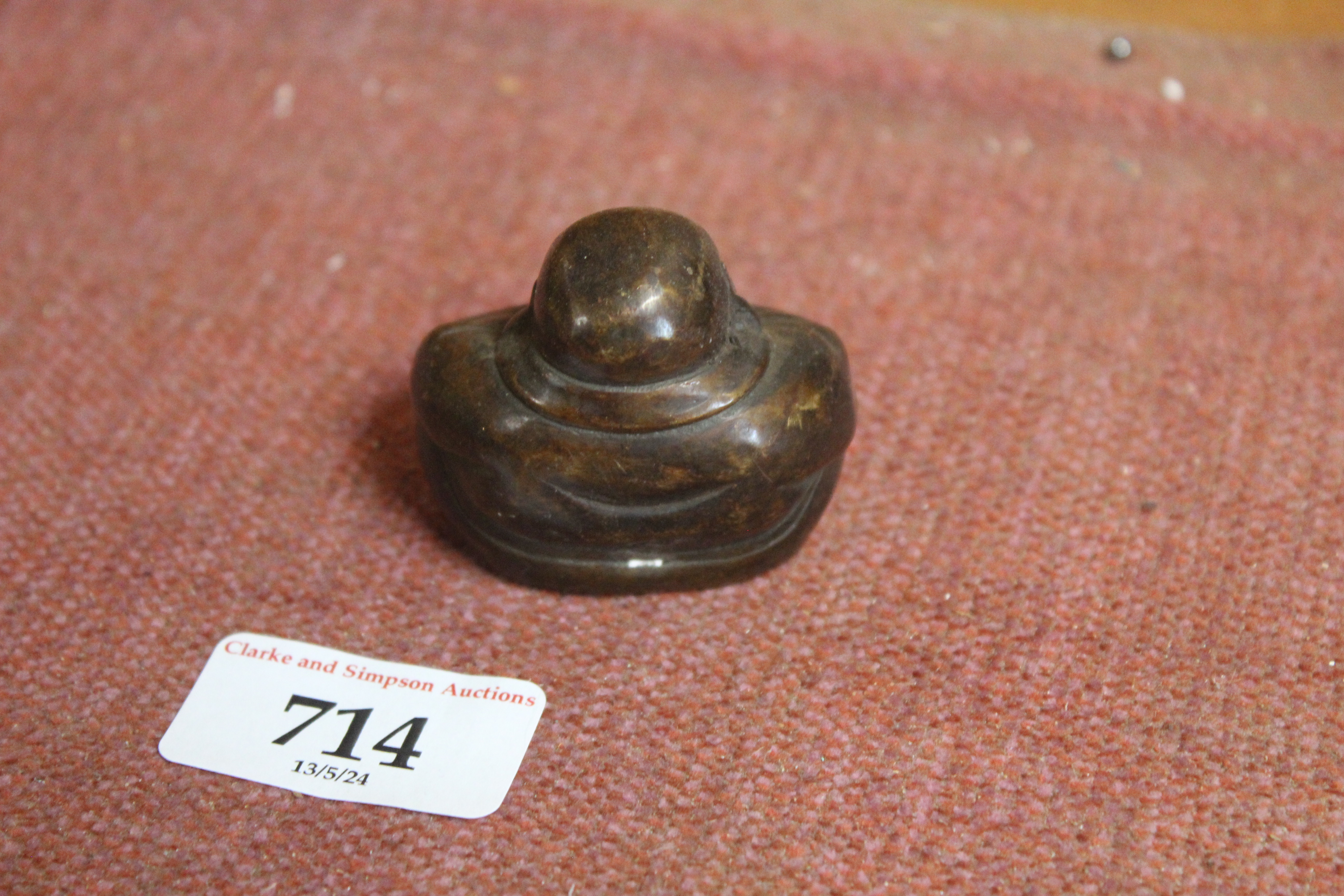 A bronzed model of a seated Buddha (79) - Image 2 of 2