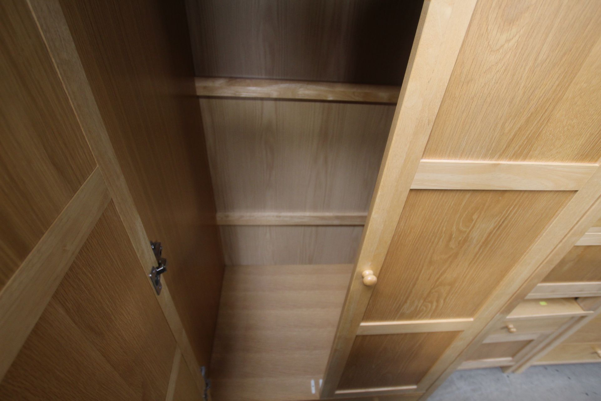 A modern lightwood wardrobe fitted single drawer b - Image 4 of 4