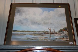 Ken Curtis, acrylic "Misty Morning Pin Mill"