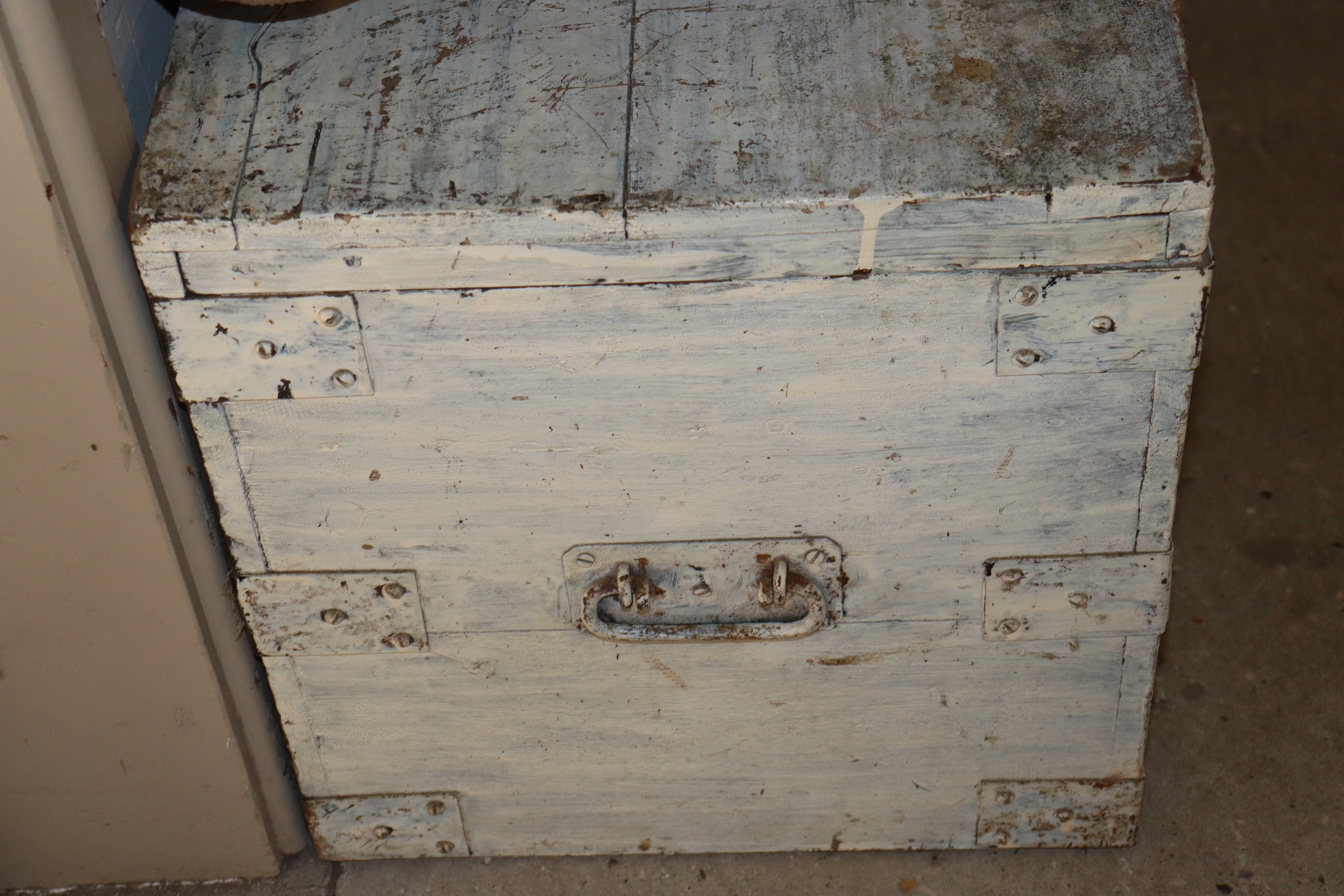 A painted pine storage box - Bild 2 aus 2