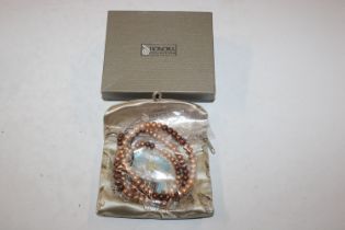 A suite of Honora cultured pearl and Sterling silv