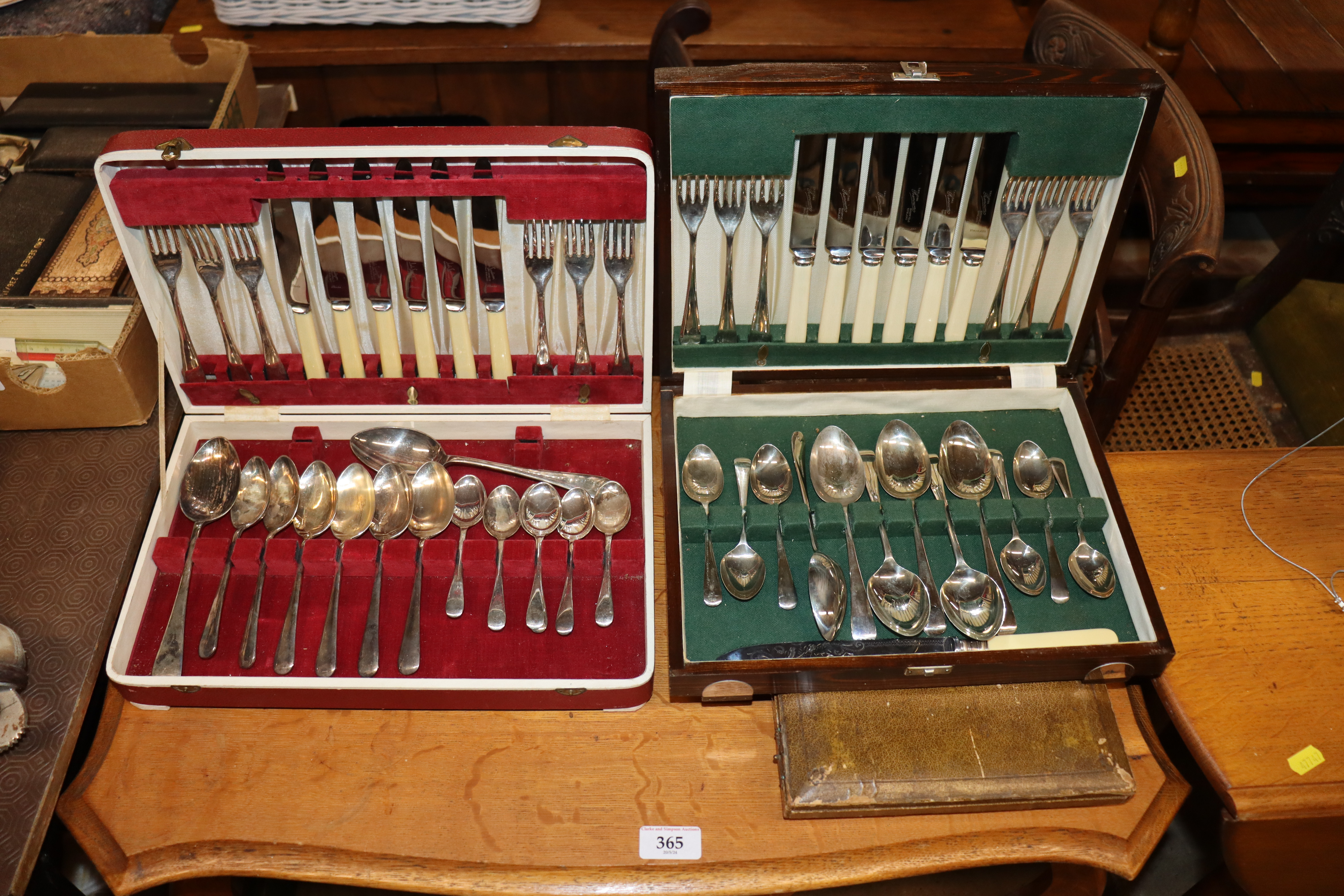 A quantity of silver plated ware to include a silv