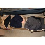 Three boxes of various ladies clothing to include