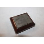 A Ransomes patent travelling inkwell by De La Rue & Co. in wooden case